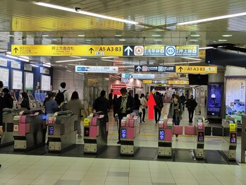 スカイスパ(Sky spa)/押上駅改札をA3方面へ
