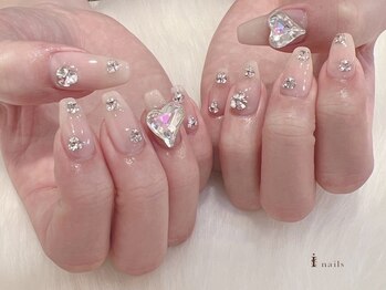 アイネイルズ 四条河原町店(I-nails)/キラキラビジュー￥11500