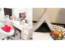 お子様同伴可能★ネイルブースに小さなキッズスペースあり♪