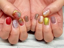 オルタンシア(Ortensia)/片手違いニュアンスネイル