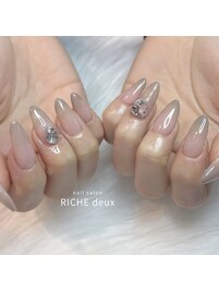 大人グレージュグラデ
