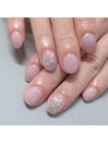 スターホロネイル/ピンクネイル
