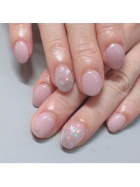 スターホロネイル/ピンクネイル