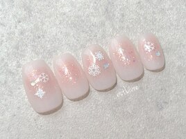 チーク＆結晶ネイル