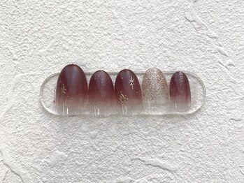 ペルルネイル(perle nail)/グラデーション×ミラー