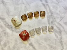 ネイルサロン ブリオン(Nail Salon Bullion)/水引きネイル　フット