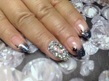 ラウト デコレーションアンドネイルサロン(Lauto Decoration&Nail Salon)/ネイビーラメグラ