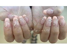 ジュライネイル(July nail)/ニュアンス～フレンチリボン