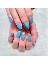 ブリスト(BRIST)/水色ネイル/フラッシュネイル