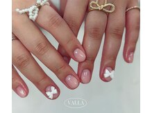 サンカリネイル バイ ヴァラ イオンモール新居浜店(sankari nail by VALLA)/韓国発VALLAワンカラーリボン