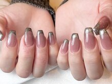 マイフェアレディ 今池(MyFairLady)/艶ピンク×ラメフレンチ