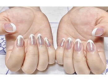 ティーエス ネイル ガーデン(T.S Nail Garden)/キラキラベースフレンチ