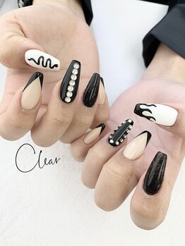 クリア(Clear)/Vフレンチネイル