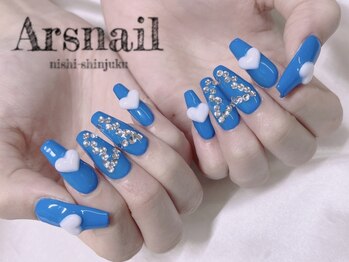アルスネイル(Ars nail)/ブルーバタフライネイル