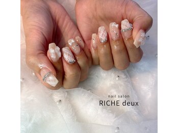 リッシュ ドゥ(RICHE deux)/チェック×リボン