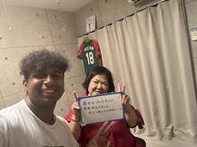 美容ストレッチ王子/60代女性のお客様♪