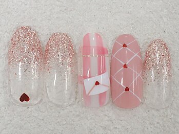 リノ ネイル(Rino nail)/2月新作ラブレター802m2
