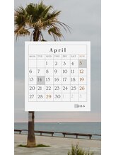 サロン ニコ(salon 25)/2026年4月営業日
