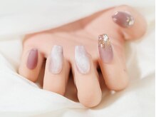 ヴァンネイル(VINGT NAIL nail&eye beauty)/ニュアンスフラワーネイル・持田