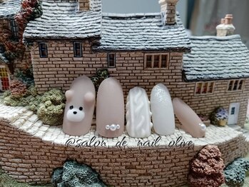 サロン ド ネイル オリーブ/くまニットネイル