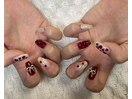 バレンタインネイル