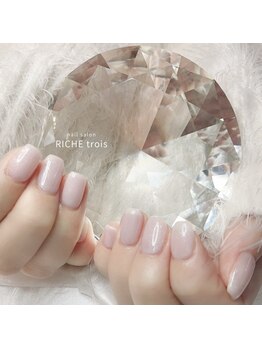 リッシュ トロワ(RICHE trois)/ちゅるん!ピンクホワイトラメ