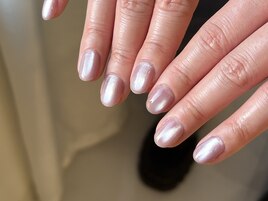 enoiガラスマグ×ショートネイル