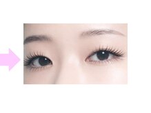 クロム アイプラス 狭山 入曽店(CHROM eye+)/フラットラッシュで長さを出して