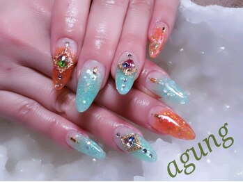 アグン(agung)/パステルカラー スカルプ ネイル