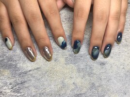 ミラーニュアンスネイル
