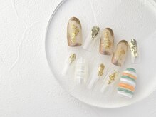 ネイルサロン ブランロール 白金店(Nail Salon Blanl'or)/アシメ　個性派うねうねNail