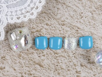 ショコ アンド ラム(Syoko&Lum)/*ビジューネイル*