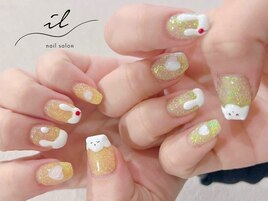 クリームソーダネイル