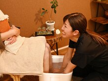 ラタン 調布 深大寺(Rattan)/施術前のフットバスはサービス♪