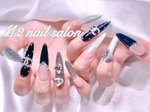 エムズ ネイルサロン(M2)/ロングマグネットグラデーション