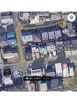 noix【ノワ】【4月9日 NEW OPEN（予定）】/駐車場と道順