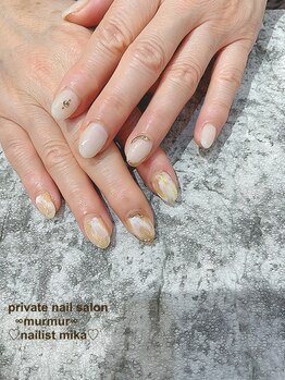 プライベート ネイルサロン マーマ(murmur)/ホワイトニュアンス