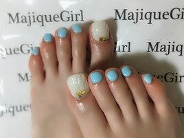 【マーメイドフットネイル】