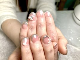 マグネットネイルフレンチ