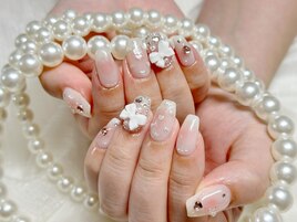 チークネイル、リボン