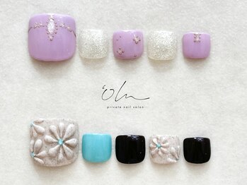 2月フットネイル定額【Winter】