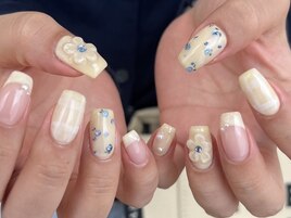 バターイエロー お花 チェック