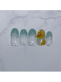 ひまわりネイル