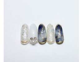 ネイビー×ゴールド