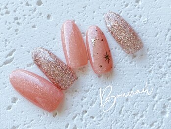 ネイルアンドアイラッシュ ボネール 銀座店(lash Bounail)/キラキラ 春 ピンク