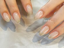 ネイルサロン イントゥ(into_)/ラメグラデーション　シンプル