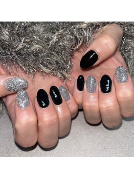 ハズグラスネイル(Haze Grass nail)/フラッシュネイル