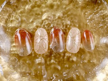 ショコ アンド ラム(Syoko&Lum)/☆ミラーフラワーネイル☆