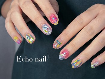 カラフルショットネイル