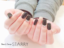 ブラック　ゴールド　スカルプ